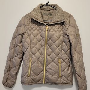 Michael Kors packable down jacket with stuff sack